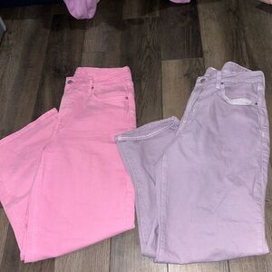 Old navy Pink and Lavender Jeans